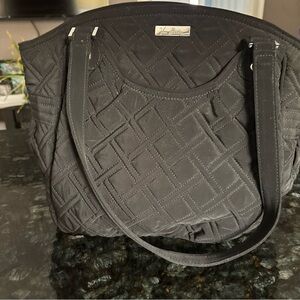 Vera Bradley Black Quilted Shoulder Bag